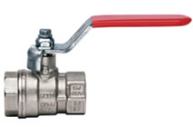Itap Lever Ball Valves, Nickel Plated Brass FF
